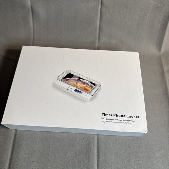 Transparent Cell Phone Storage Lock Box with Timer (NIB) - Picture 1 of 5